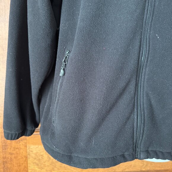 Landway Black Zip-Up Fleece w/OCEAN CITY in White Embroidered Letters Medium - Picture 6 of 13